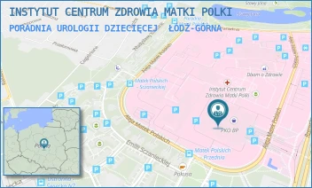 PORADNIA UROLOGII DZIECIĘCEJ - INSTYTUT CENTRUM ZDROWIA MATKI POLKI - UL. RZGOWSKA 281/289, ŁÓDŹ-GÓRNA