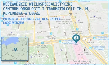 PORADNIA UROLOGICZNA DLA DZIECI - WOJEWÓDZKIE WIELOSPECJALISTYCZNE CENTRUM ONKOLOGII I TRAUMATOLOGII IM. M. KOPERNIKA W ŁODZI - AL. MARSZ. JÓZEFA PIŁSUDSKIEGO 71,  ŁÓDŹ-WIDZEW