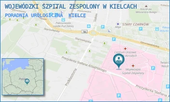 PORADNIA UROLOGICZNA - WOJEWÓDZKI SZPITAL ZESPOLONY W KIELCACH - GRUNWALDZKA 45,  KIELCE