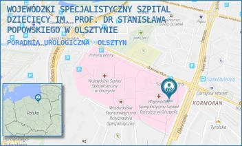 PORADNIA UROLOGICZNA - WOJEWÓDZKI SPECJALISTYCZNY SZPITAL DZIECIĘCY IM. PROF. DR STANISŁAWA POPOWSKIEGO W OLSZTYNIE - ŻOŁNIERSKA 18 A, OLSZTYN